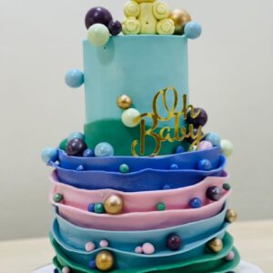 Frosted Fantasy Baby Shower Cake