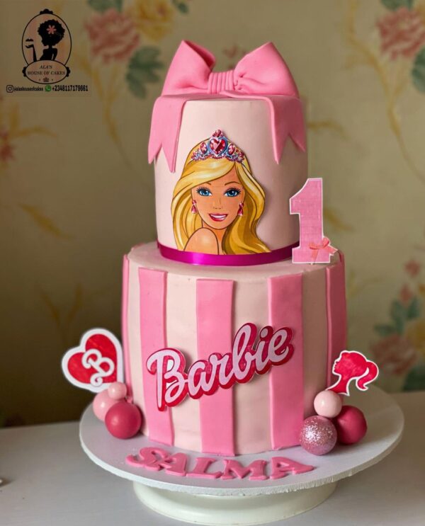 Barbie Themed Cake - Image 2