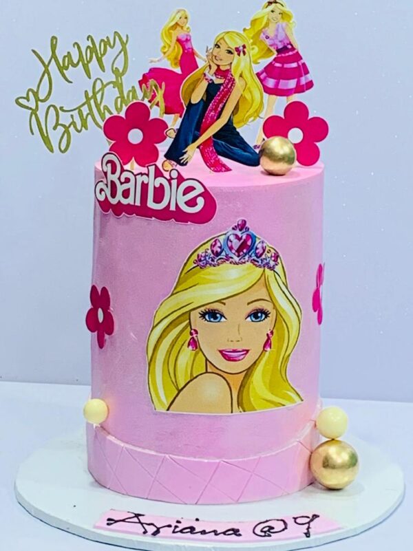 Barbie Themed Cake - Image 4