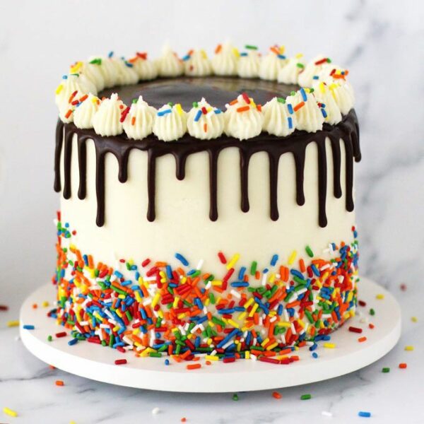 DRIPPING SPRINKLES BIRTHDAY CAKES